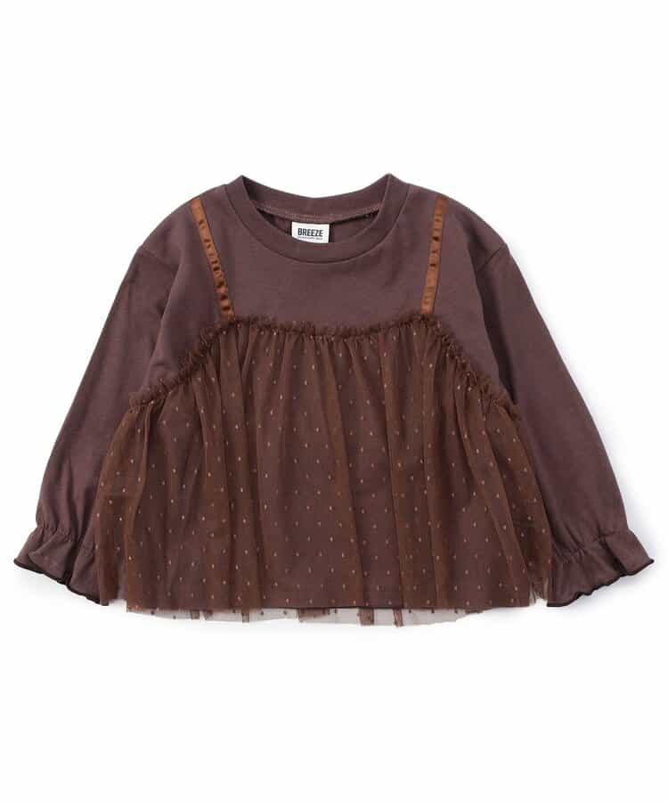 WEB限定  チュールレイヤードTシャツ_940671