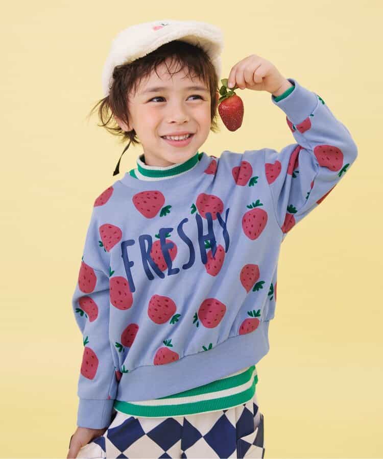 WEB限定  レトロ総柄トレーナー