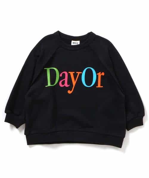 WEB限定 【DayOr】ロゴプリント裏毛トレーナー