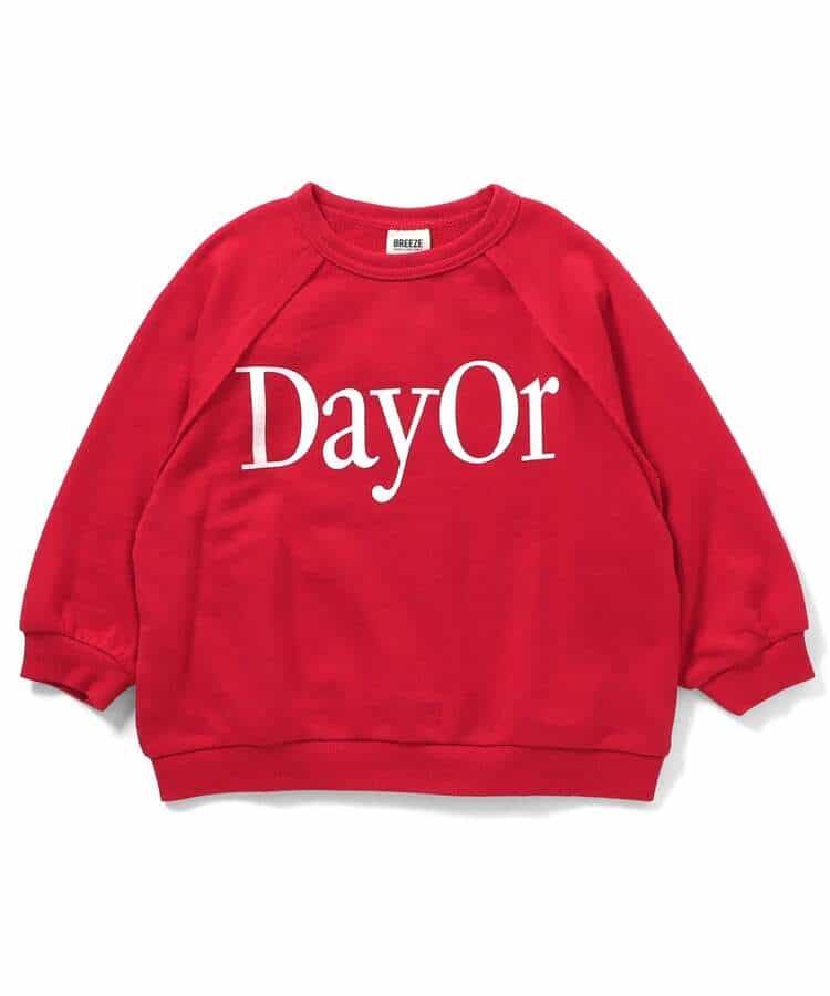 WEB限定 【DayOr】ロゴプリント裏毛トレーナー