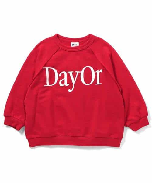 WEB限定 【DayOr】ロゴプリント裏毛トレーナー