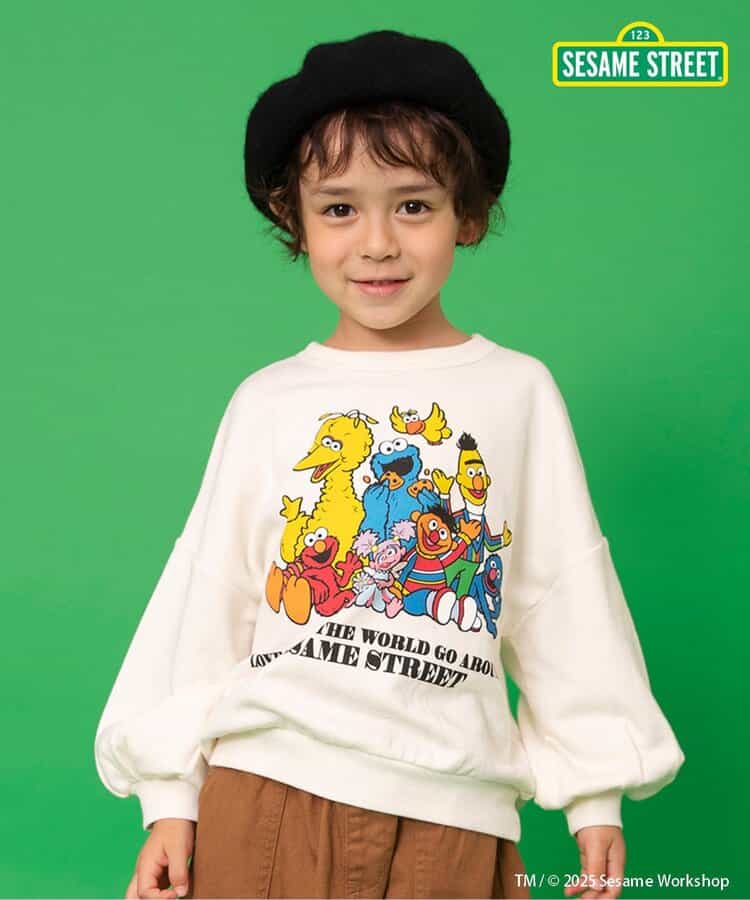 セサミストリート 2色2柄トレーナー