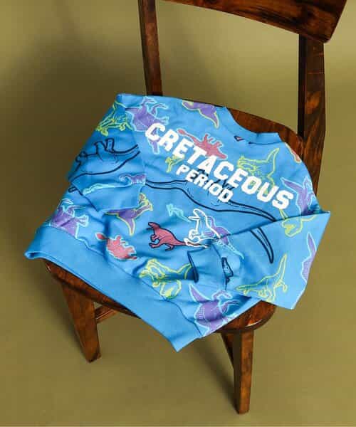 福井県立恐竜博物館コラボ カラフルDino総柄トレーナー