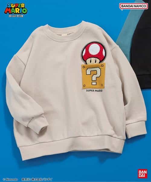 BREEZE　スーパーマリオ　ジャケット　エフオーキッズ　アウター　ヨッシー BREEZE ブルゾン アウター スーパーマリオ 切替ジャケット