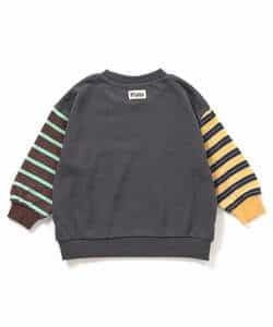 WEB限定 ゆったりシルエット無地＆ボーダートレーナー_967374
