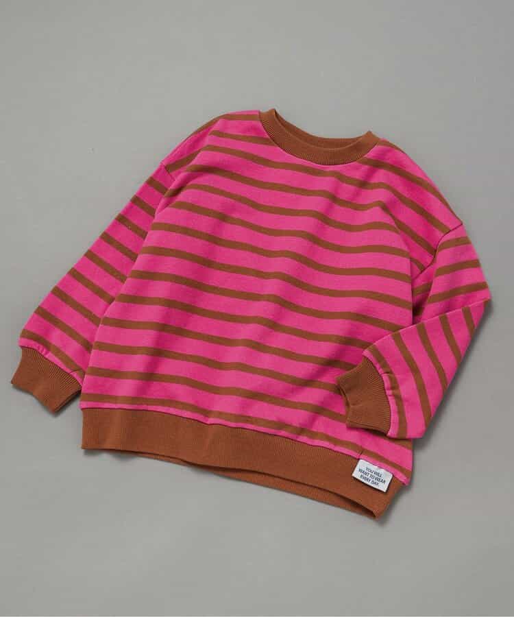 WEB限定 無地ボーダートレーナー