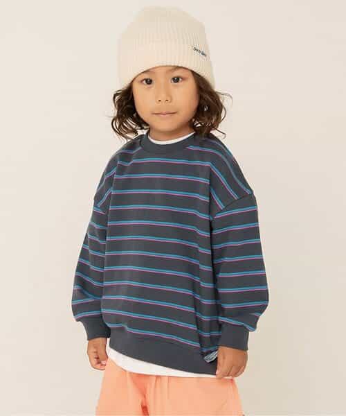 WEB限定 無地ボーダートレーナー