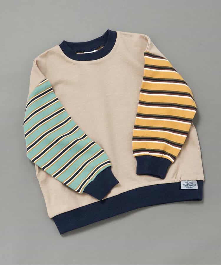 WEB限定 無地ボーダートレーナー