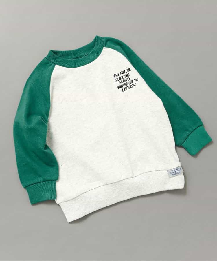 WEB限定 ラグランワンポイントトレーナー