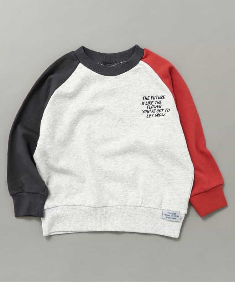 WEB限定 ラグランワンポイントトレーナー