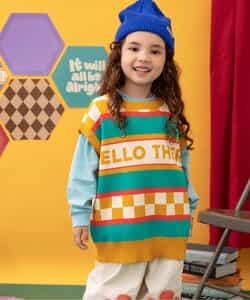 ★SALE★I'm Jelly！ジャガードニットベスト_マシンウォッシャブル