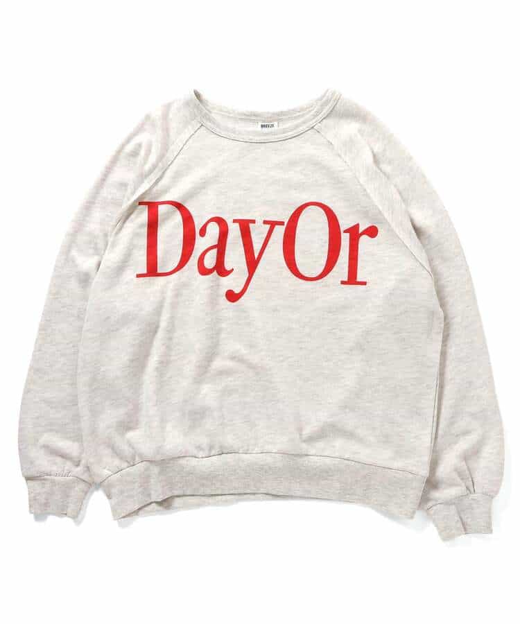WEB限定 【DayOr】ロゴプリント裏毛トレーナー(大人)_1009808