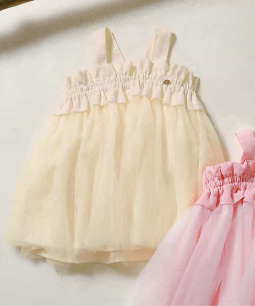 おめかしチュールキャミワンピ