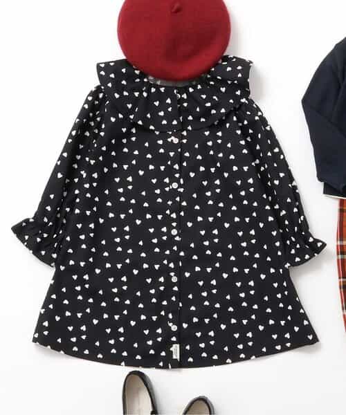 ★SALE★【リンク】ノーカラーシャツワンピース