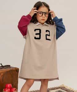 【リンク】ナンバリングポロシャツワンピース
