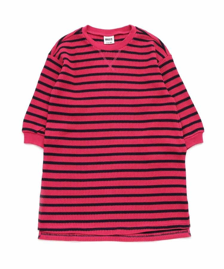 ★SALE★WEB限定ワッフルボーダーワンピース