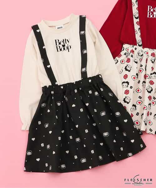 ★SALE★【Betty Boop(TM)】ドッキングワンピース