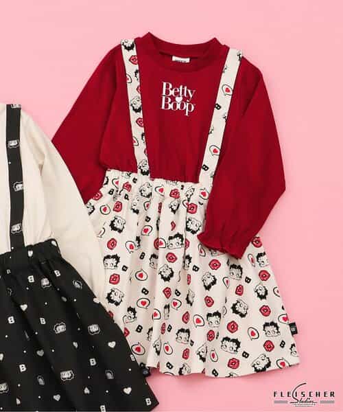 ★SALE★【Betty Boop(TM)】ドッキングワンピース