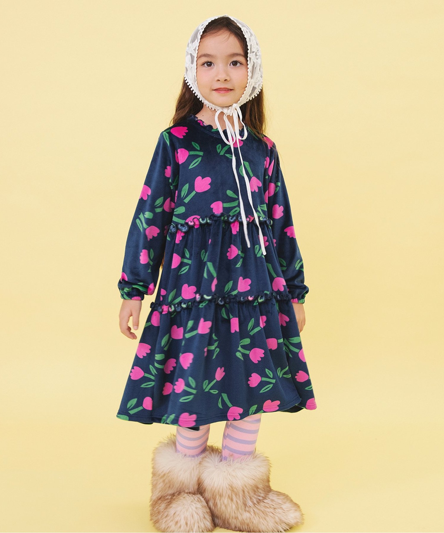 ☆SALE☆WEB限定 パイピングフリルヒロインワンピース（V417934