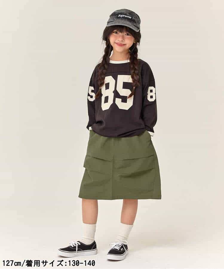 WEB限定  KUDOZ.B シャカシャカナイロンスカート  6分丈_970253