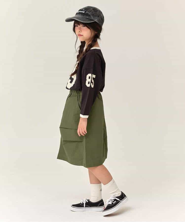 WEB限定  KUDOZ.B シャカシャカナイロンスカート  6分丈_970254