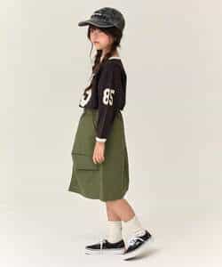 WEB限定  KUDOZ.B シャカシャカナイロンスカート  6分丈_970254