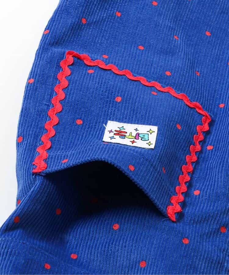 BIT'Z 総柄コール天サロペット_957612