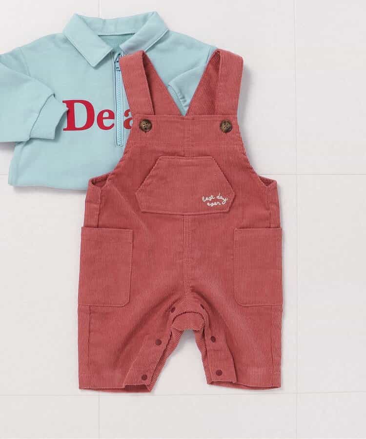 Bpop コーデュロイベビーサロペット