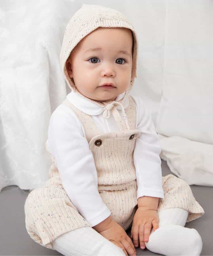 Bpop ニットサロペ