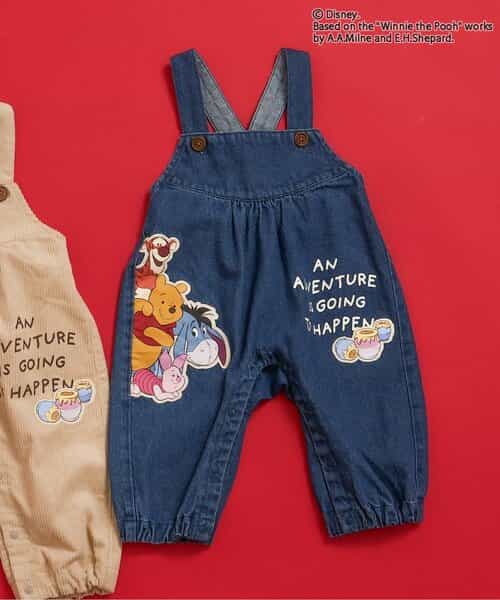 【リンク】ディズニーキャラクター くまのプーさん/ベビーサロペット