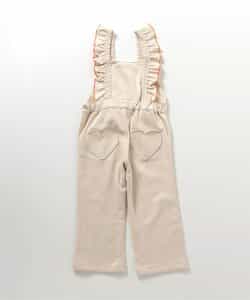 48195 ファブリック スキーウエア サロペット クリーム色 160 48195