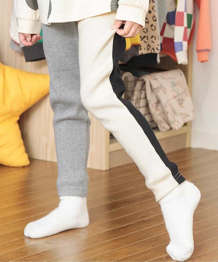 DAISUKI リブパンツ 9分丈