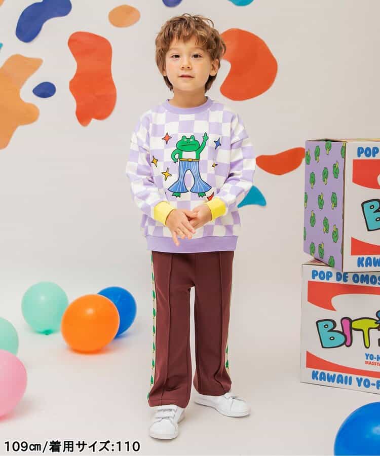BIT'Z ジャガードライントラックパンツ  10分丈_954427