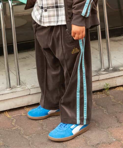 ベロアトラックパンツ(セットアップ可)  10分丈