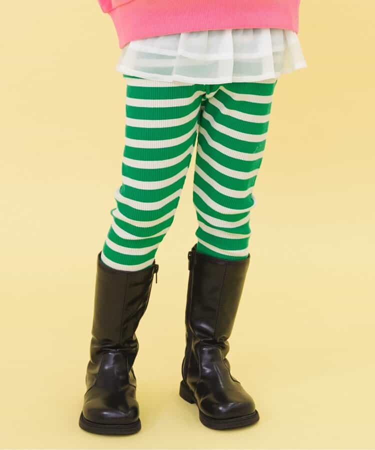 WEB限定  ボーダーリブパンツ