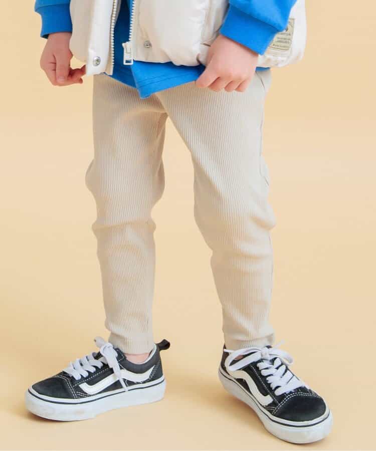 DAISUKI リブパンツ 9分丈