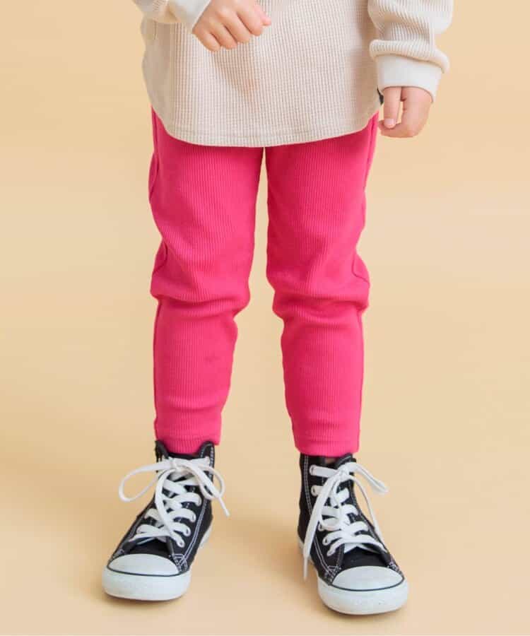 DAISUKI リブパンツ 9分丈