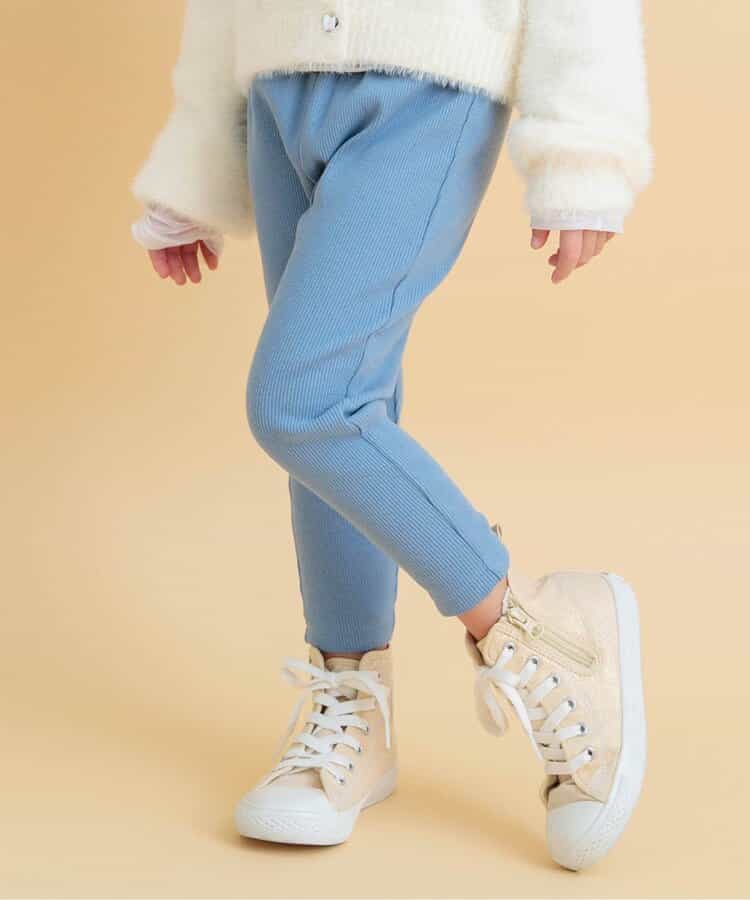 DAISUKI リブパンツ 9分丈