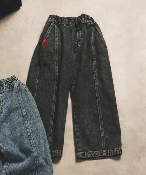 B NEWJACK ケミカルバギーデニムパンツ  10分丈