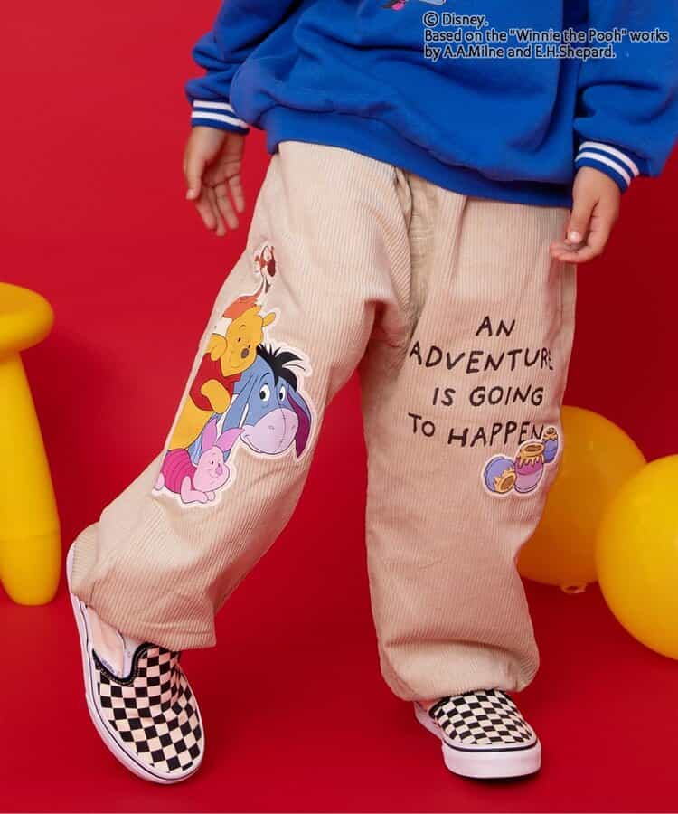 【WEB限定/リンク】ディズニーキャラクター くまのプーさん/パンツ  10分丈