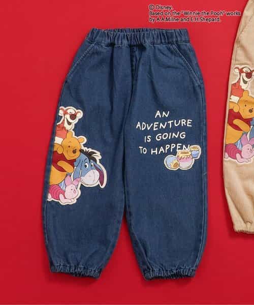 【WEB限定/リンク】ディズニーキャラクター くまのプーさん/パンツ  10分丈