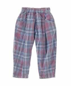 チェックコーデュロイパンツ  10分丈_956366