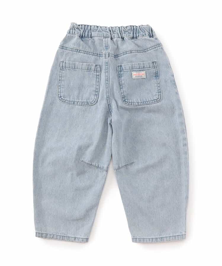 カーブデニムパンツ(セットアップ可)  10分丈_913560