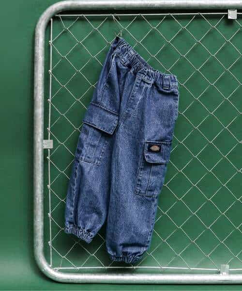 WEB限定【Dickies】デニムカーゴパンツ  10分丈