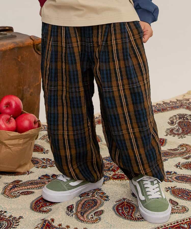 ワイドタックパンツ  10分丈