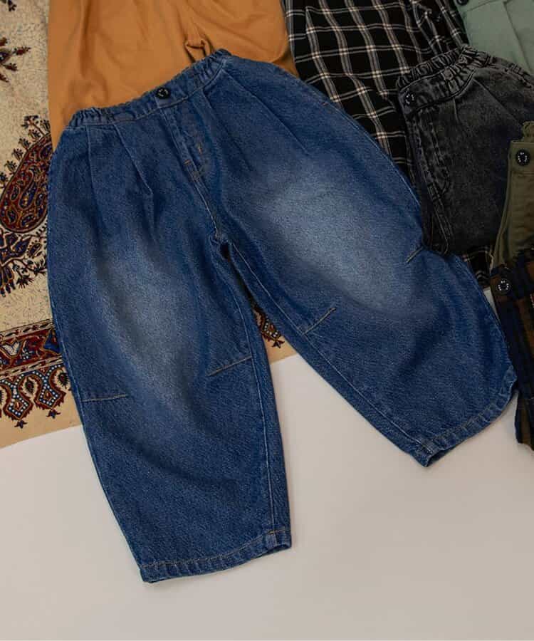 ワイドタックパンツ  10分丈