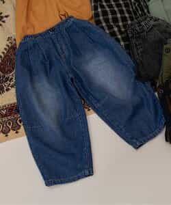 ワイドタックパンツ  10分丈