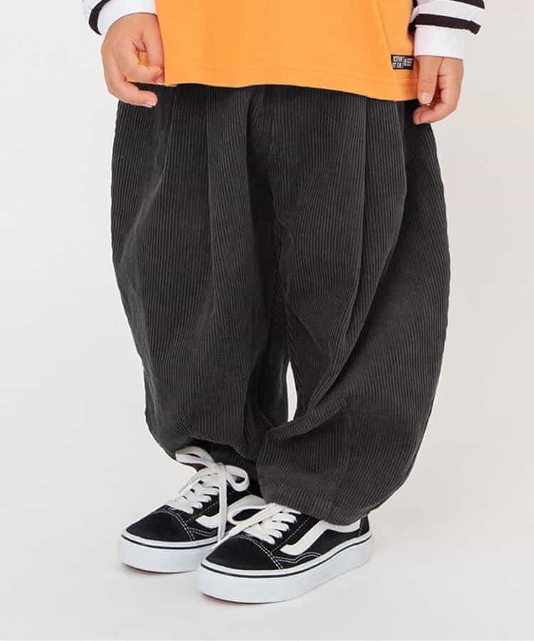 バルーンタックコーデュロイパンツ  10分丈