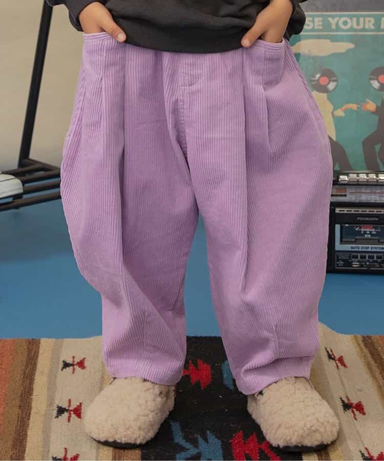 バルーンタックコーデュロイパンツ  10分丈