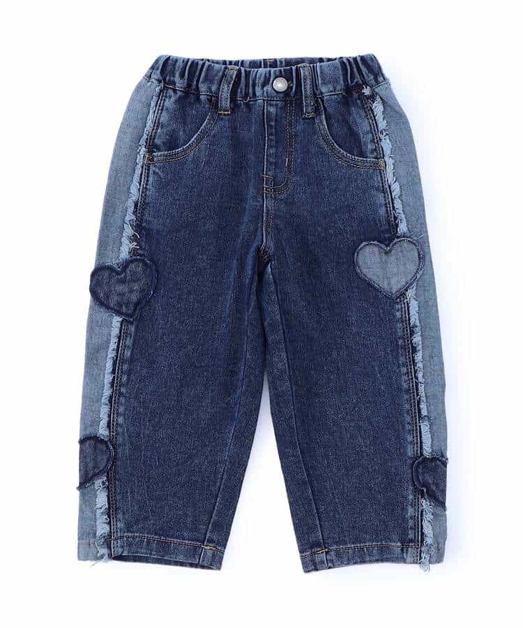 ハートデニムパンツ  10分丈_988788